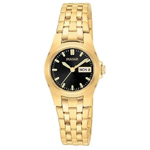 Pulsar Women's PXU030 Dress Gold-Tone Stainless Steel Watch