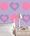 Brewster WPD90218 Flirt Decals, Five 13-Inch Dots, Pink