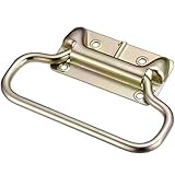 TRUSCO スプリング付トランク取手 スチール 三価クロムメッキ 135mm TT135TC