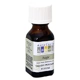 Aura Cacia Pure Aromatherapy 100% Pure Essential Oil, Sage, Thought - Provoking, 0.5-Ounces (Pack of 2)