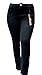 1826 / NINA Rossi Womens Plus Size Stretchy Blue/Black Denim Jeans Skinny Leg Pants