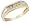 Mens Diamond Wedding Band 1/8 Carat (ctw) in 10K Yellow and White Gold, Size 9