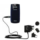 International Wall / AC Charger for the Samsung Helio Fin - Gomadic Brand w/ TipExchange Technology