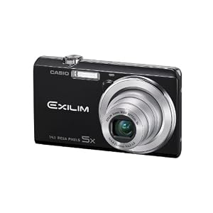 Casio Exilim EX-ZS10 Black 14 MP Stylish and Slim Digital Camera with 5x Wide-Angle Zoom and 720p HD Video Capture