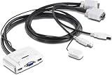 TrendNet TRE_TK217I C�bles KVM 2 ports USB VGA 80 cm Blanc