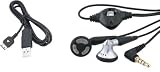 OEM Original USB 2.0 Data Sync Connect Transfer Charging Cable Cord Wire+3.5mm Stereo Headset Headphone Earbud Earphone For ATT Samsung Solstice SGH A887 ATT Samsung Sunburst A697 Verizon Samsung Sway U650 Tracfone Samsung t105g - Auction4tech Brand