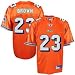 Ronnie Brown Jersey: Reebok Orange Replica #23 Miami Dolphins Jersey - Large