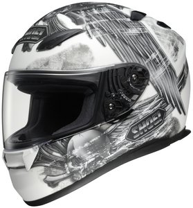 Shoei RF-1100 MERCILESS TC-6 SIZE:XLG Motorcycle Full-Face-Helmet
