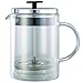 Service Ideas T499SR Double Wall Coffee Press, Glass, Chrome, 20 oz.