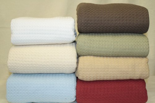 Elite Home, Grand Hotel Collection Full/Queen Blanket, Ivory