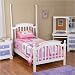 Color Box Poster Bed in White Size: Twin