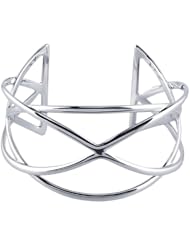 Sterling Silver Wire Weave Cuff Bracelet
