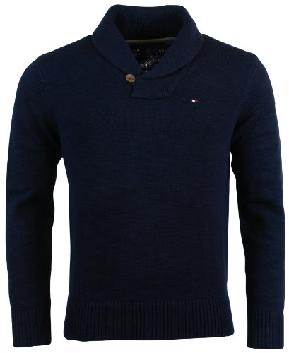 Tommy Hilfiger Mens Shawl Neck Pullover Sweater