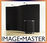 Image Master 10' Serpentine Floor Popup Display (Black)
