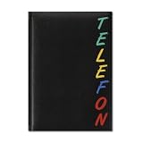 Produkt-Bild: Herlitz 22376 Adressbuch A5 Rainbow, wattierter Einband, schwarz, mit 24-teiligem Register, A-Z Telefonbuch