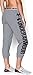 Under Armour Women's UA Favorite Fleece Capri, True Gray Heather/Black, Small