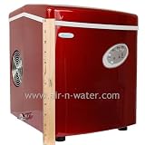 NewAir AI-100R Portable Ice Maker In Red With 28 Pound Ice Cube Capacity