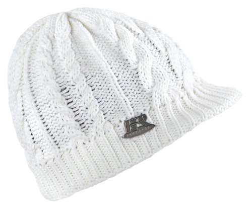 prosport Damen Strickm&uuml;tze, wei&szlig;, One Size, 2544