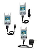 Gomadic for the PalmOne palm Treo 270 - Deluxe Kit for the PalmOne Treo 270 includes a USB cable with Car and Wall Charger - Gomadic Brand w/ TipExchange Technology