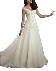 A-line V-neck Chiffon/Satin Sleeveless Applique Lace  Beaded Ruched  Dress with a Chapel Train  With Ruffles
