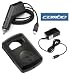 Durable Flexible Black Silicone Skin Case + Car + Home Travel Charger for Sandisk Sansa Clip Mp3 Player