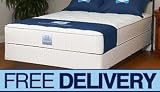Cal King Sealy Blue Crystal Firm Mattress Set