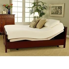 Motion Comfort King Adjustable Bed Includes 10 Memory Foam Mattress Wooden Bed Frame... by Costco