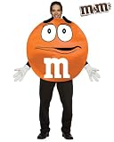 Teen Orange M&MS Character Poncho Costume