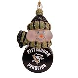 Pittsburgh Penguins All Star Light Up Snowman Ornament (Set of 3)