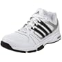 adidas Men's Barracks F9 - Leather Cross Training Shoe,White/Black/Silver,9 M