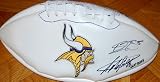Minnesota Vikings Donovan McNabb & Adrian Peterson Autographed / Signed Logo Football
