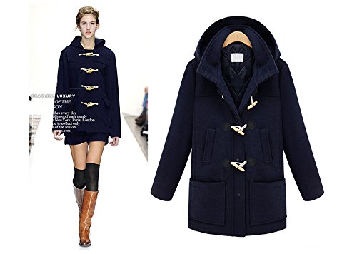 レディース ネイビー ダッフルコート オリジナルBAGセット　#528　紺 女性 レディースダッフル 女性ダッフル　コート