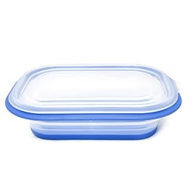 FoldTuk 6 Cup Rectangular Collapsible Bakeware and Storage Container, Blue by FoldTuk Kitchenware