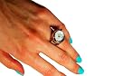 Ring mit integrierter Uhr in wei&szlig; Schmuck Original FUNICE