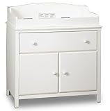 Transitional Style Pure White Finish Changing table