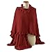 Ruffle Trim Knit Poncho-like Shawl Wrap. 44