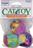 Vo-Toys Plush n Fuzz Balls 3 pack Cat Toy