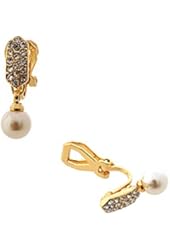 Topwholesalejewel Wedding Earrings Clip On Earrings With White Pearl