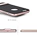 iPhone 6S Case, Rock Classic Shell Hybrid Double Layer Shock Absorbing Armor Case Cover with Kickstand for Apple iPhone 6S / iPhone 6 4.7 inch (Rose Gold/Black)