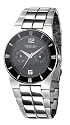 Kenneth Cole Reaction Men's Black Dial Silver-Tone Watch #KC3694