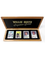 Collectibles: Willie Mays Autographed Signed Topps Porcelain Card 3 Autos #117/660 #A17902 - Hollywood Collectibles