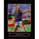 4 Framed Sports Art Inspirational Posters by 