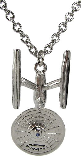  Licensed 3D Star Trek Enterprise Necklace