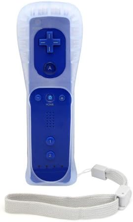 Supersaving360 Right Remote Controller With Silicone SKIN and Wrist Strap for Nintendo wii Blue