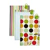 Typhoon Natural Dot Set of 3 Cotton Tea Towels with Magnetic Tab