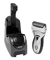 Panasonic ES7109S Vortex Wet/Dry Triple Blade Shaving System with base, Silver