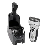Panasonic ES7109S Vortex Wet/Dry Triple Blade Shaving System with base, Silver