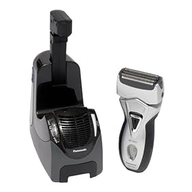 Panasonic ES7109S Vortex Wet/Dry Triple Blade Shaving System with base, Silver