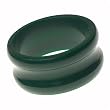 Dark Green Wide Resin Bangle Bracelet