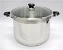 Concord 18/10 Stainless Steel 20 Quart Stock Pot With Glass Lid
